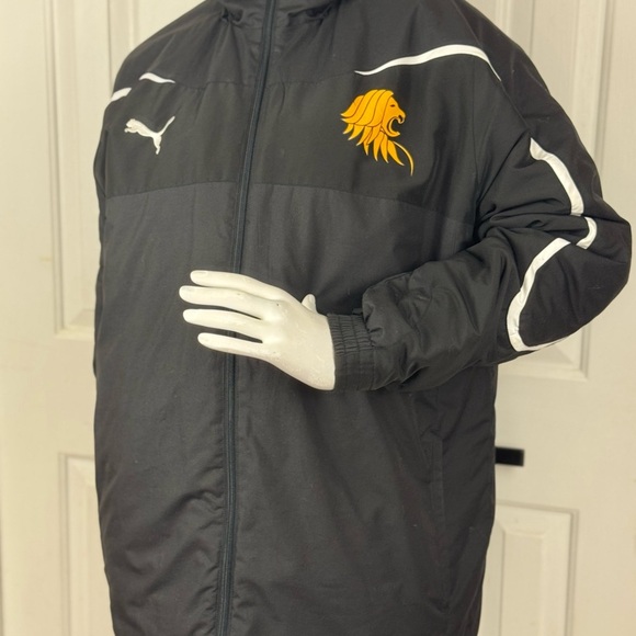 Puma Vintage Performance Jacket Black and White Full-Zip Size Medium - Picture 3 of 17